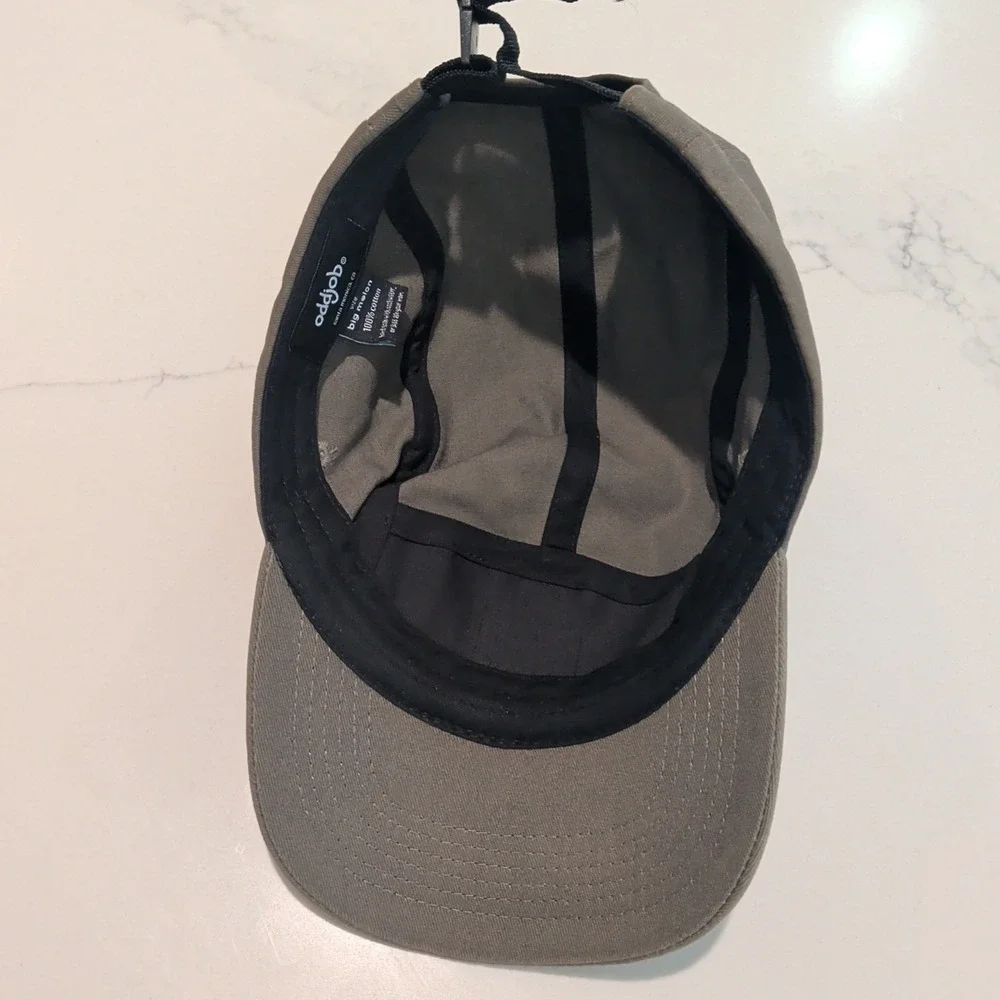 Oddjob Hat Cap Strap Back One Size Mens Olive Green Big Melon 5 Panel Cotton - Picture 5 of 6